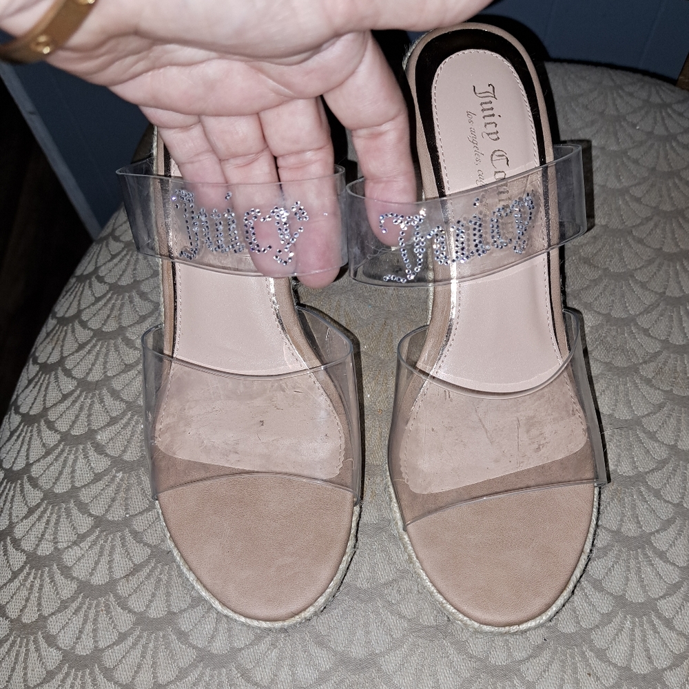 NEW Juicy crystal wedge sandals